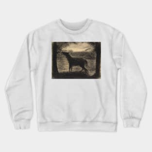 Foal by Georges-Pierre Seurat Crewneck Sweatshirt